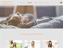 Tablet Screenshot of gold-escort.com